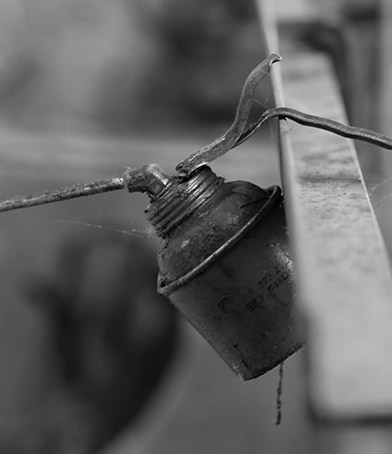 Iron basket  handcrafting